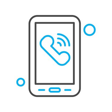 Vektör telefon simgesi illüstrasyonu