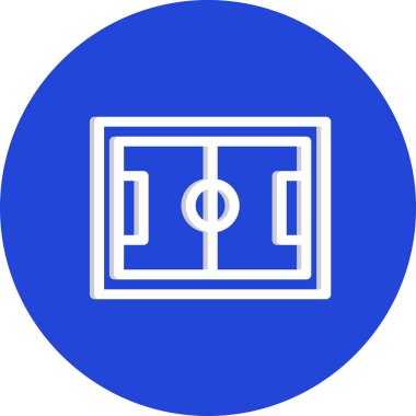 vektör Futbol Sahası Simgesi