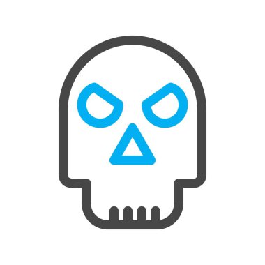 vektör kafatası çizimi