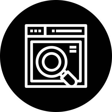 vektör ana hatları web sitesi simgesi 