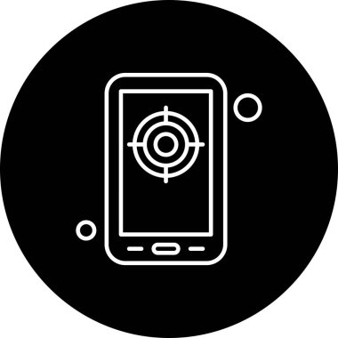 vektör hedef simgesi illüstrasyonu