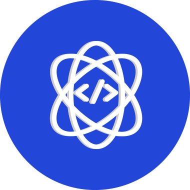 vektör atom simgesi illüstrasyonu