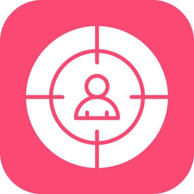 vektör hedef simgesi illüstrasyonu