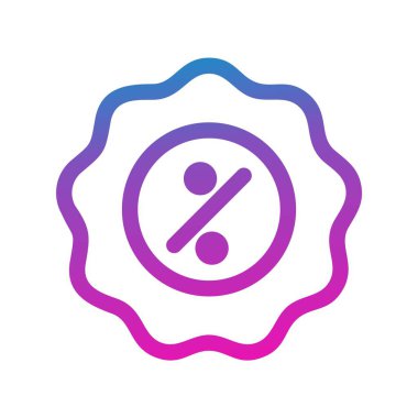  Simge etiketinin vektör illüstrasyonu