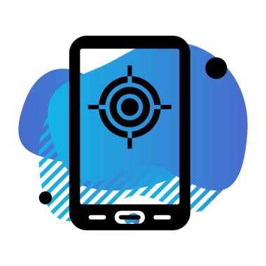 vektör hedef simgesi illüstrasyonu