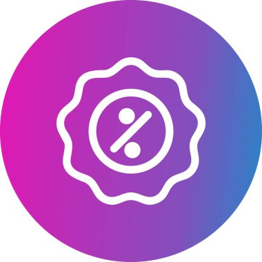  Simge etiketinin vektör illüstrasyonu