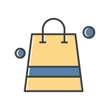 çanta simgesi vektör illüstrasyonu