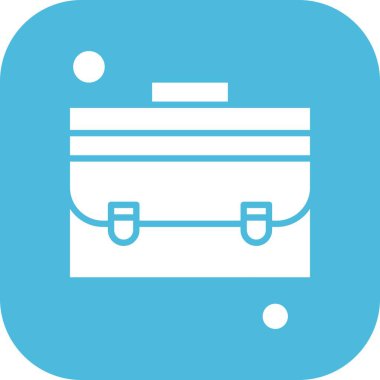 Evrak çantası simgesinin vektör illüstrasyonu