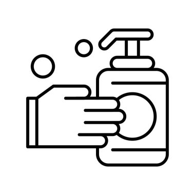 vektör el yıkama ico