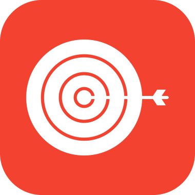 vektör hedef simgesi illüstrasyonu