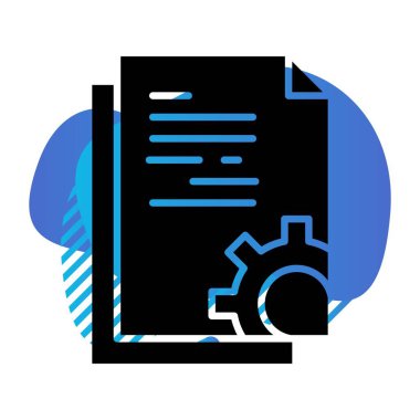 Vektör belgesi Simge illüstrasyonu