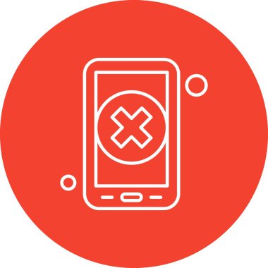 vektör çapraz simgesi illüstrasyonu