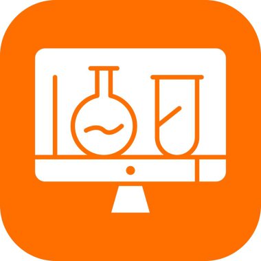 vektör lcd simgesi illüstrasyonu