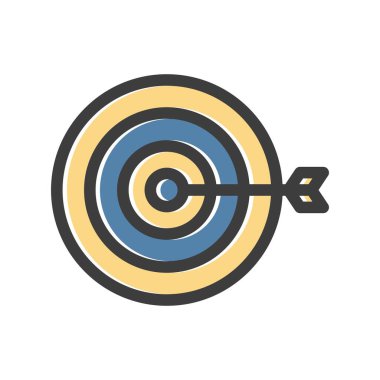 vektör hedef simgesi illüstrasyonu