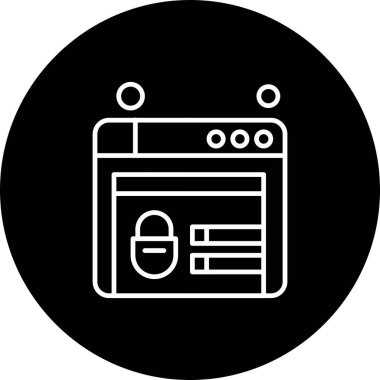 websitesi simgesi vektör illüstrasyonu