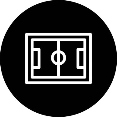 vektör Futbol Sahası Simgesi