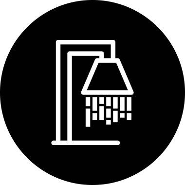  vektör duş simgesi çizimi