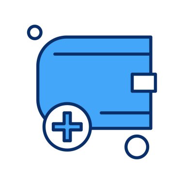 cüzdan ikonu vektör illüstrasyonu