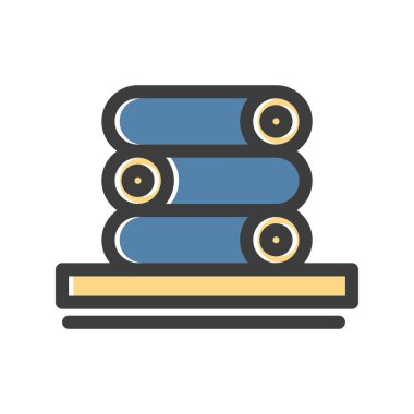 vektör havluları simge illüstrasyonu