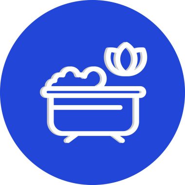 vektör Küvet Simgesi illüstrasyonu