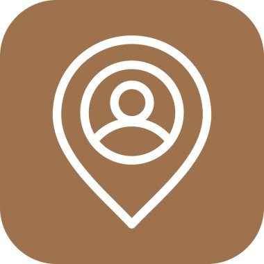 Vektör konumu simge illüstrasyonu