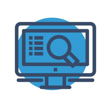 vektör lcd simgesi illüstrasyonu