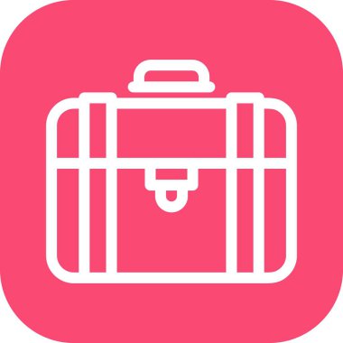 bavul ikonu vektör illüstrasyonu