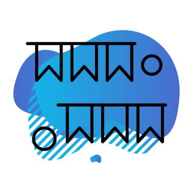 özet vektör illüstrasyon simgesi