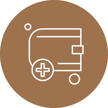 cüzdan ikonu vektör illüstrasyonu