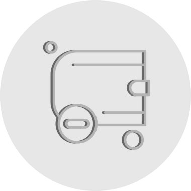 cüzdan ikonu vektör illüstrasyonu