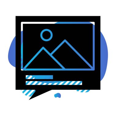 Vektör galerisi simgesi illüstrasyonu