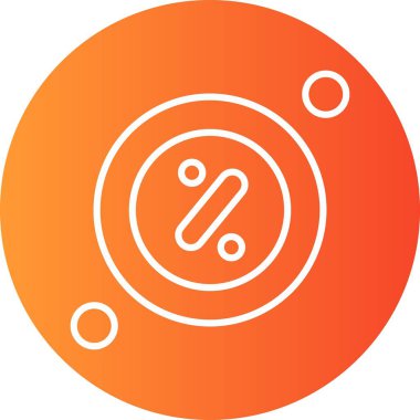 İndirim simgesi vektör illüstrasyonu