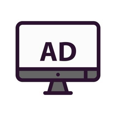 vektör lcd simgesi illüstrasyonu