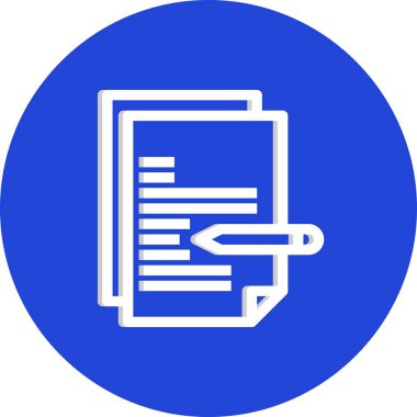 Vektör belgesi Simge illüstrasyonu