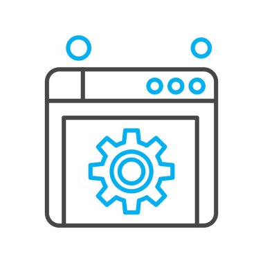 websitesi simgesi vektör illüstrasyonu