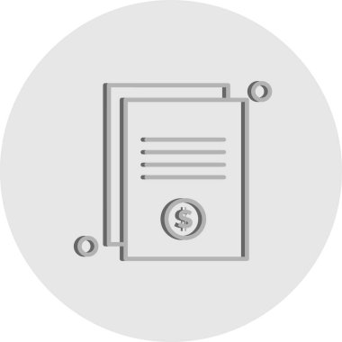 Vektör belgesi Simge illüstrasyonu