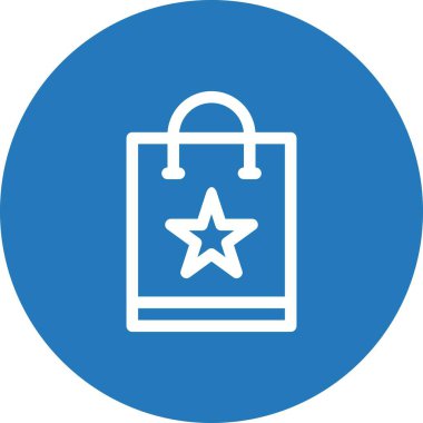 Vektör alışveriş torbası simgesi