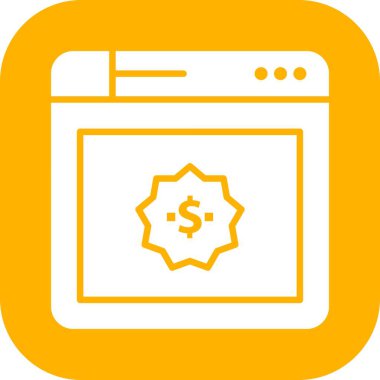 tarayıcı simgesi vektör illüstrasyonu