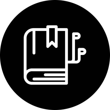 kitap simgesi vektör illüstrasyonu