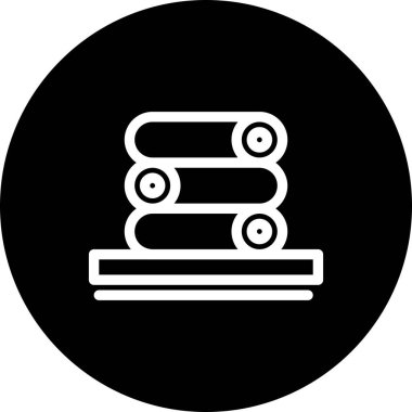 vektör havluları simge illüstrasyonu