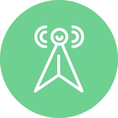 vektör sinyal kulesi simgesi  