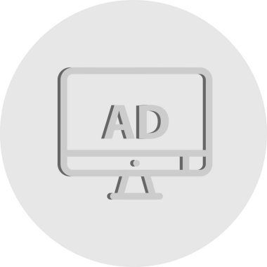 vektör lcd simgesi illüstrasyonu