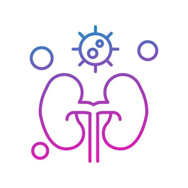 vektör böbrek simgesi illüstrasyonu