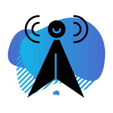 vektör sinyal kulesi simgesi  