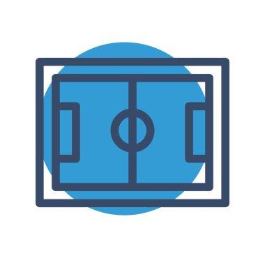 vektör Futbol Sahası Simgesi