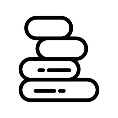 vektör havluları simge illüstrasyonu