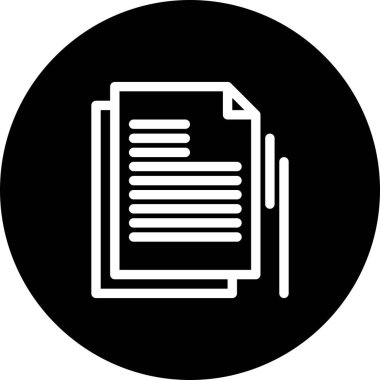 Vektör belgesi Simge illüstrasyonu