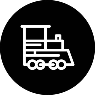 vektör tren motoru simgesi