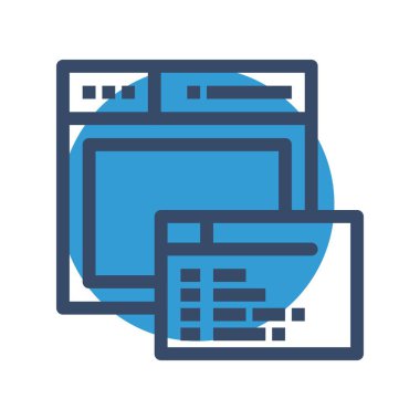 vektör web sayfası resimleme