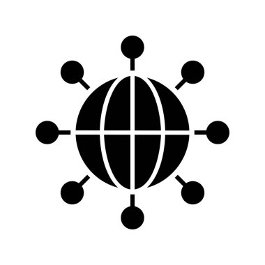 vektör ağ simgesi çizimi